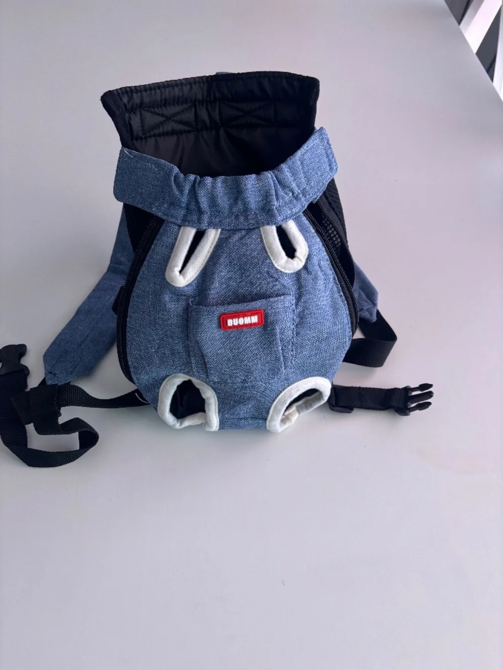 DENNMO Denim Blue Front Dog Carrier Backpack